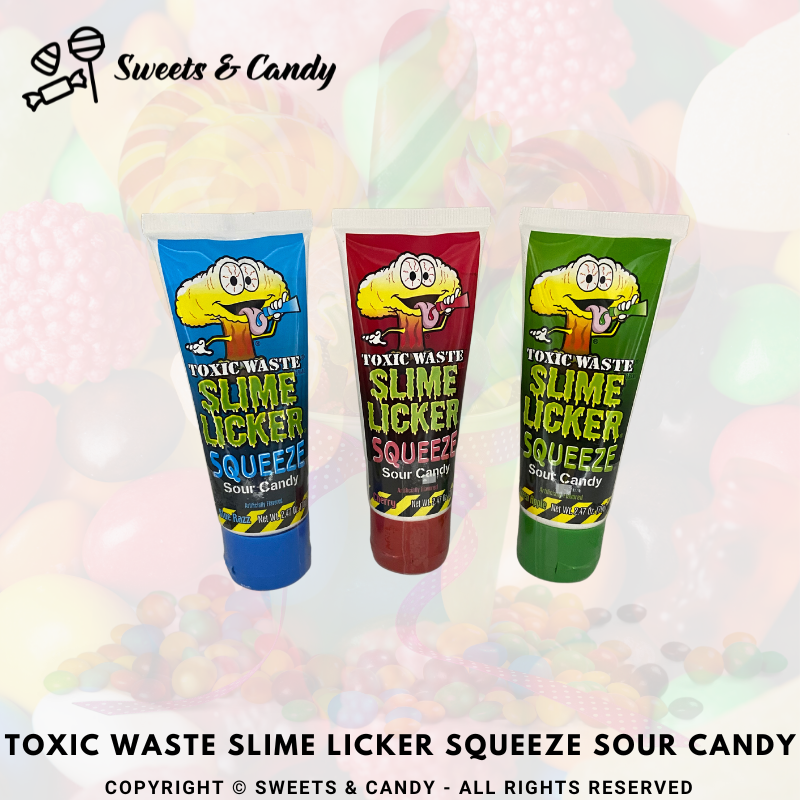 Toxic Waste Slime Licker Squeeze Sour Sweets Candy