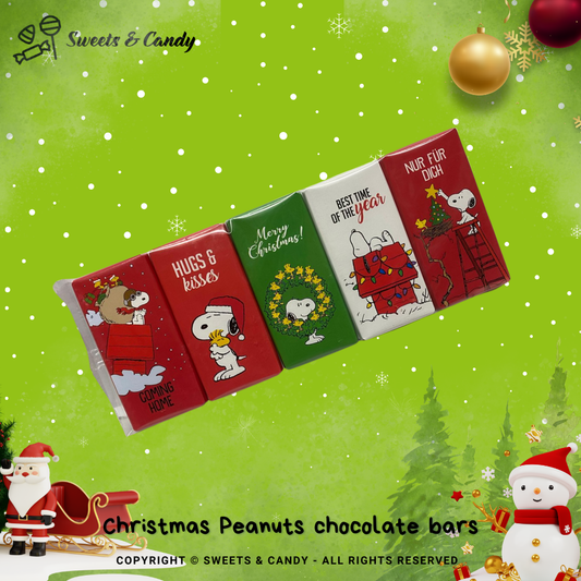 Christmas Peanuts Chocolate Bars