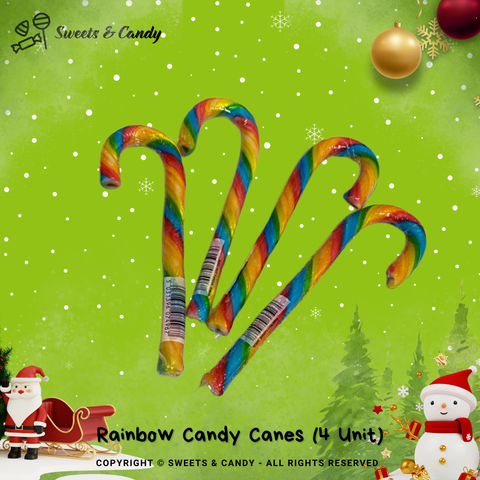 Rainbow Candy Canes (4 Units)