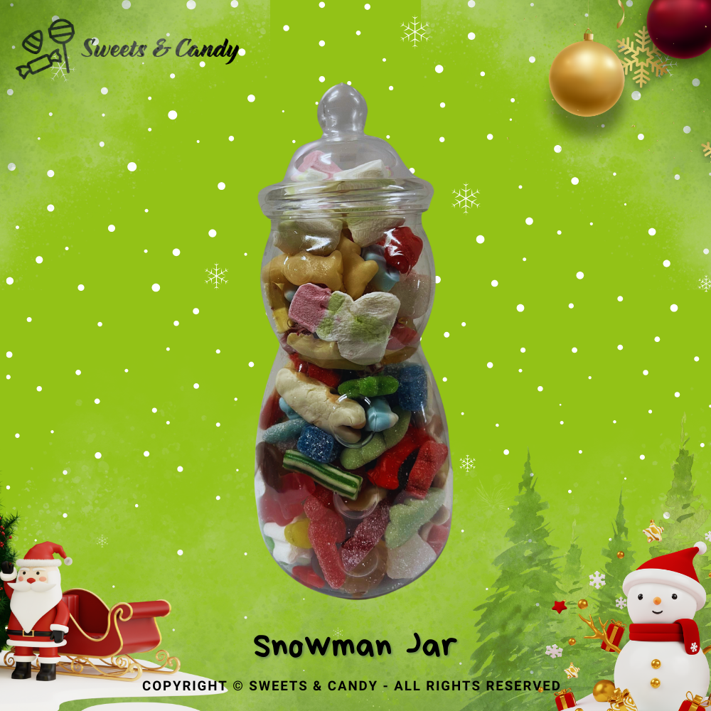 Snowman Jar