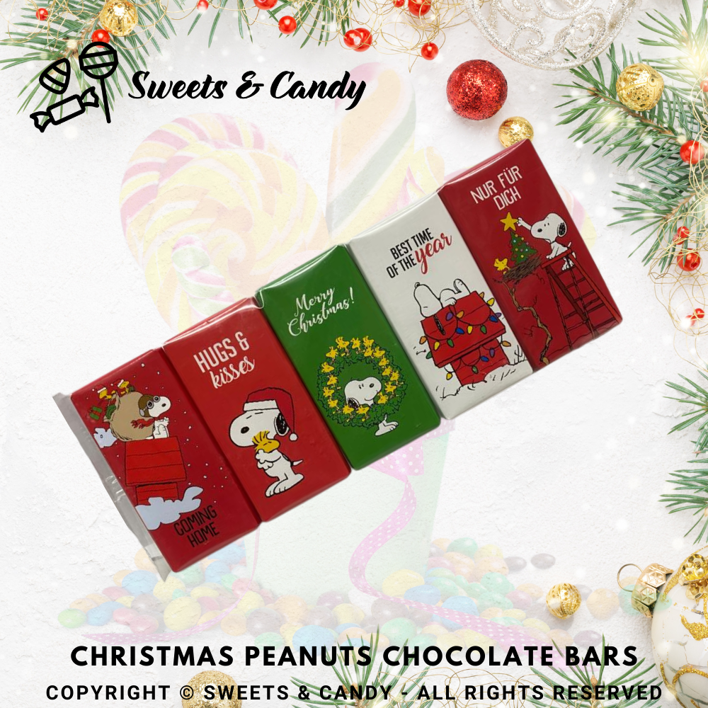Christmas Peanuts Chocolate Bars