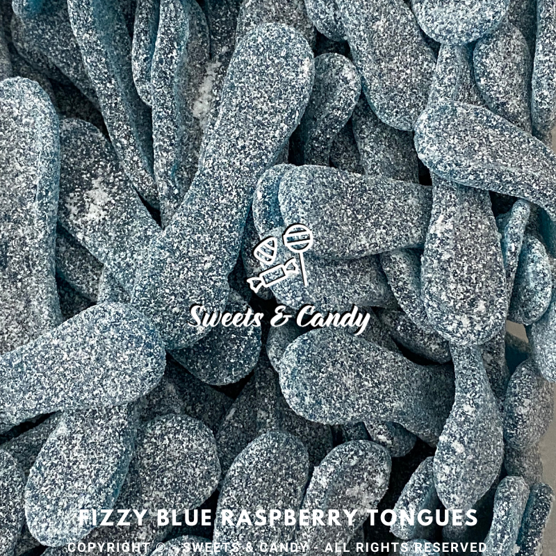 Fizzy Blue Raspberry Tongues