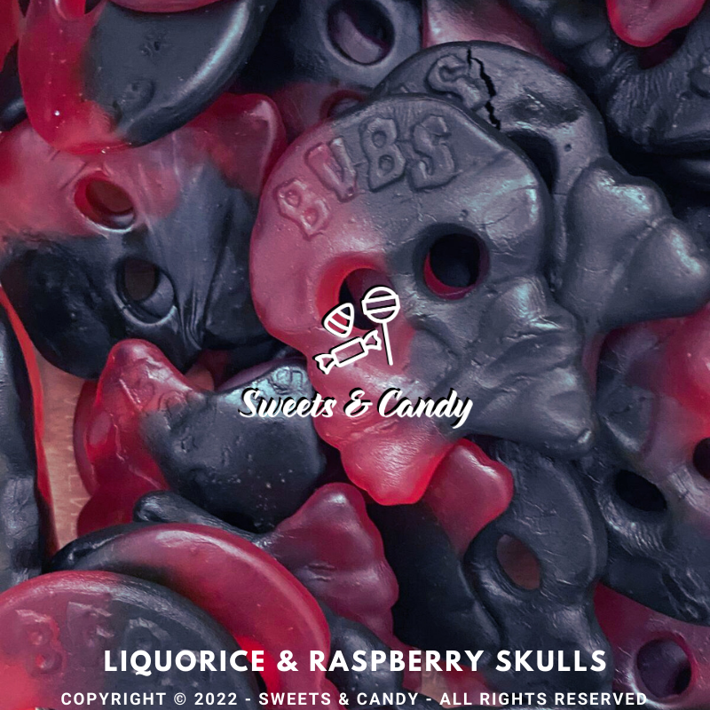 Liquorice & Raspberry Skulls