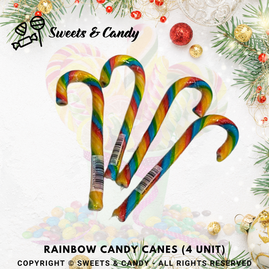 Rainbow Candy Canes (4 Units)