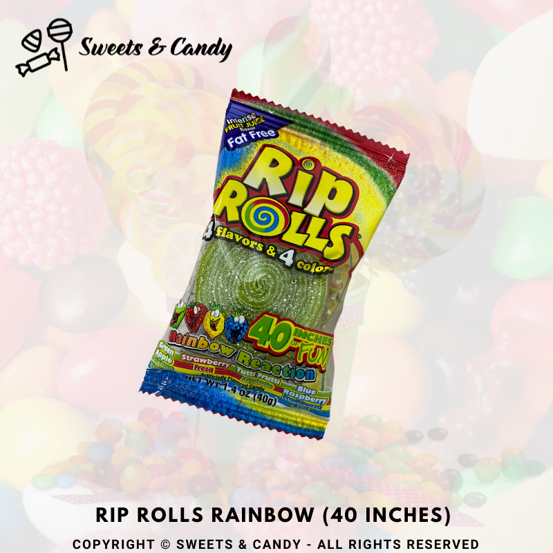 Gummy Rips Rainbow Rip Rolls Rainbow (40 Inches) – Sweets & Candy