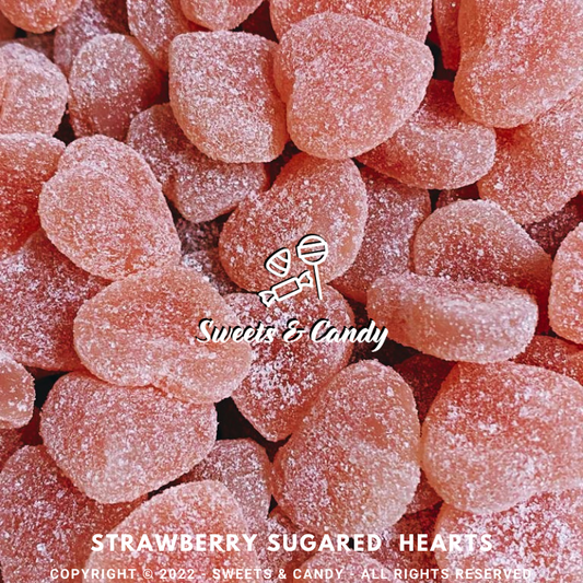 Strawberry Sugared  Hearts
