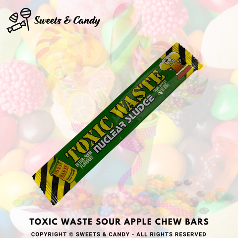 Toxic Waste Sour Apple Chew Bars