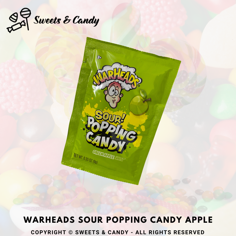 Warheads Sour Popping Candy Apple