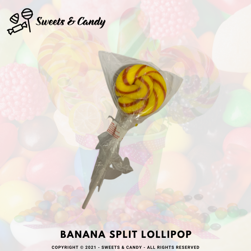 Banana Split Lollipop