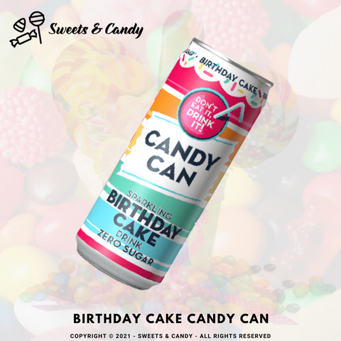 Birthday Cake Candy Can