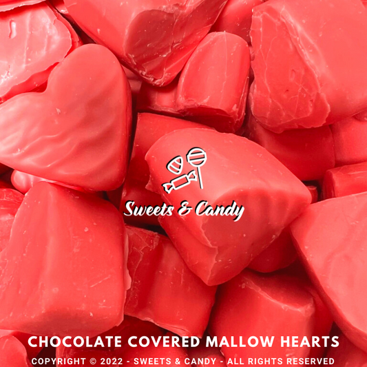 Chocolate Covered Mallow Hearts