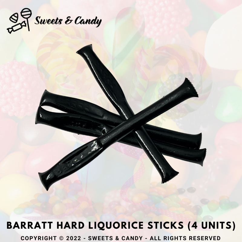 Barratt Hard Liquorice Sticks (4 Units)