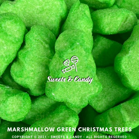 Marshmallow Green Christmas Trees