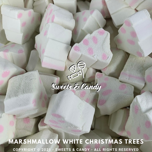 Marshmallow White Christmas Trees