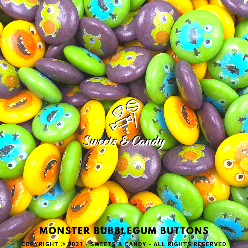 Monster Bubblegum Buttons