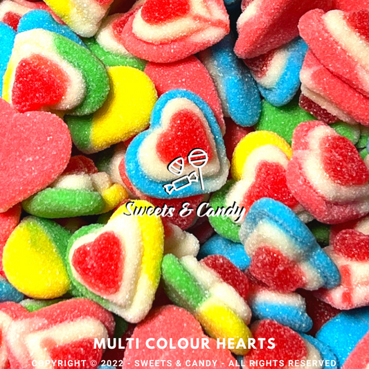 Multi Colour Hearts