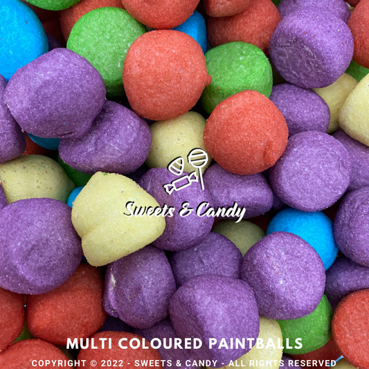 Marshmallow Multi Coloured Paintballs