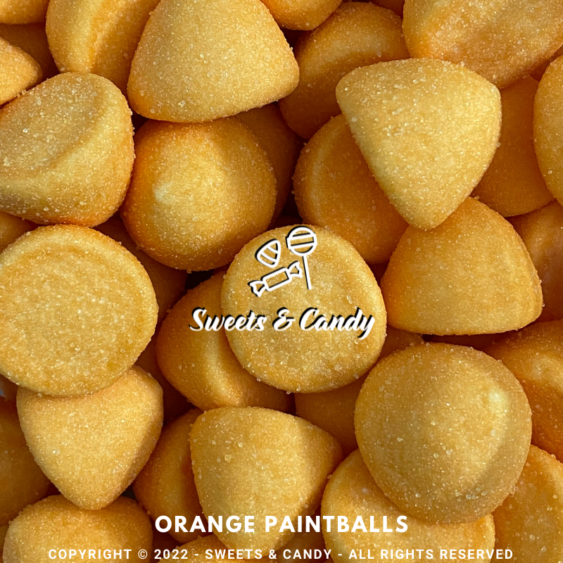 Marshmallow Orange Paintballs
