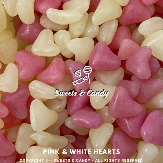 Pink & White Hearts