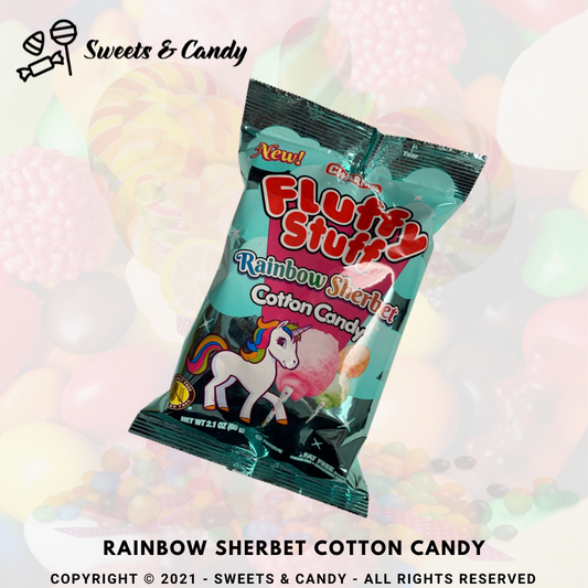Rainbow Sherbet Cotton Candy (Floss)