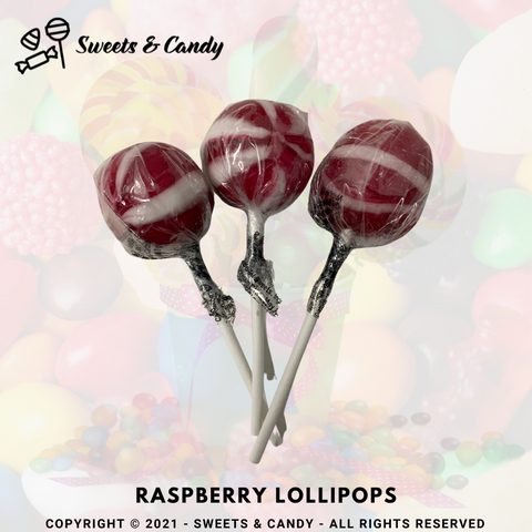 Raspberry Lollipops (4 Units)