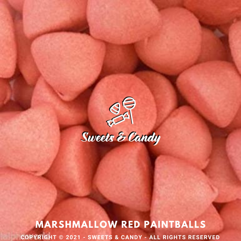 Marshmallow Red Paintballs