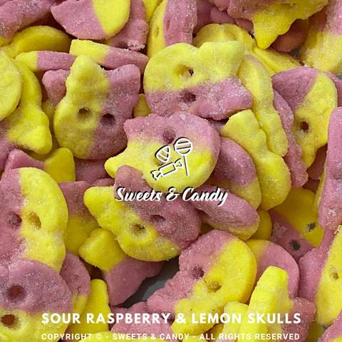 Sour Raspberry & Lemon Skulls
