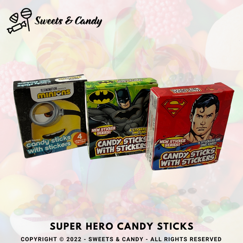 Super Hero Candy Sticks