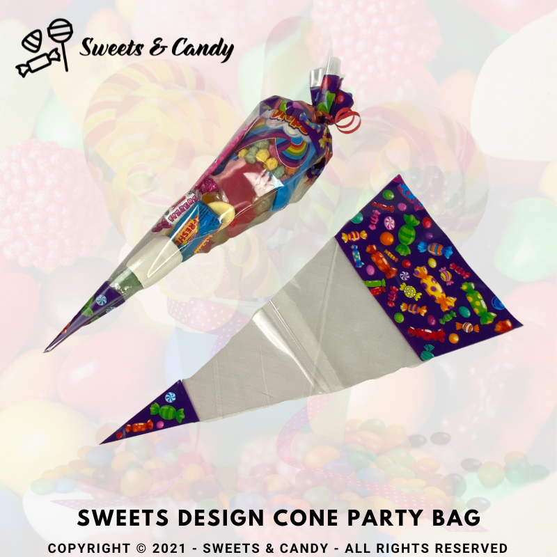 Sweets Design Cone Party Bag